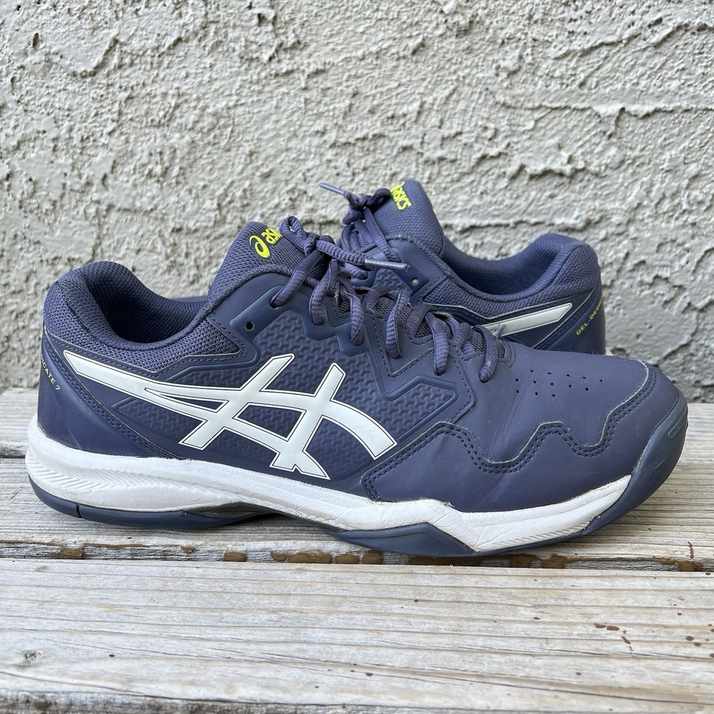 ASICS Shoes Men Size 11.5 Gel-Dedicate 7 Tennis Blue Sneakers Low